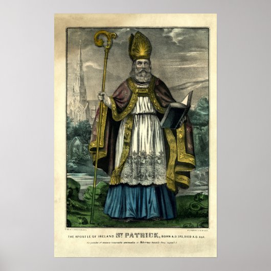 St. Patrick from Currier & Ives (1834-1907) ポスター (正面)