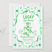 ST patrick Lucky Bachelorette Party 招待状 (正面)