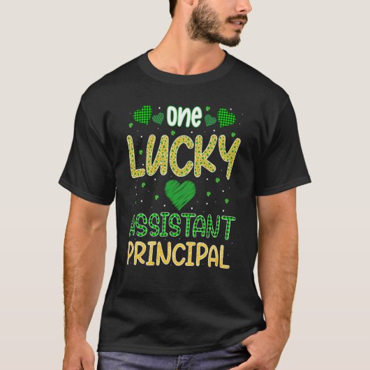 St Patrick One Lucky Assistant Principal Saint Pat Tシャツ (正面)