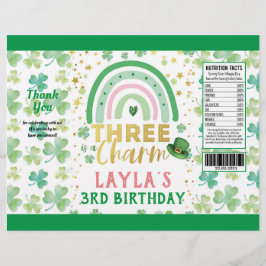 St Patrick Pink Three is a Charm Chip Bag Wrapper チラシ