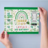 St Patrick Pink Three is a Charm Chip Bag Wrapper チラシ (手)
