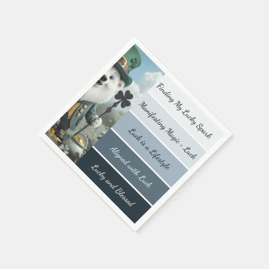 St. Patrick’s Affirmation スタンダードカクテルナプキン (角)