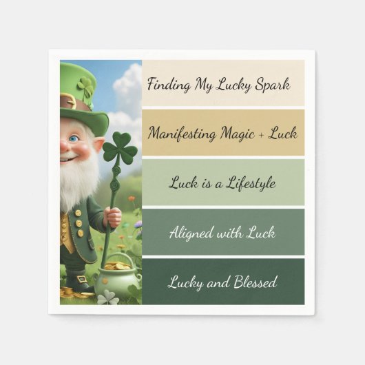 St. Patrick’s Affirmation スタンダードカクテルナプキン (正面)