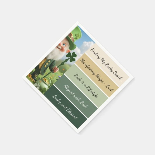 St. Patrick’s Affirmation スタンダードカクテルナプキン (角)