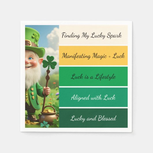 St. Patrick’s Affirmation スタンダードカクテルナプキン (正面)