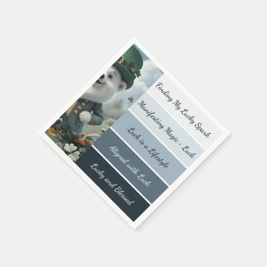 St. Patrick’s Affirmation スタンダードカクテルナプキン (角)