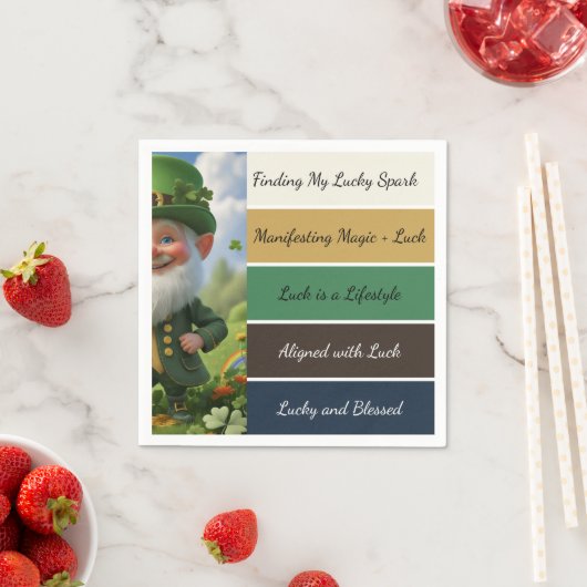 St. Patrick’s Affirmation Napkins スタンダードカクテルナプキン (インサイチュ)