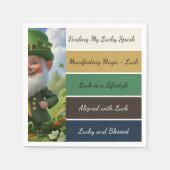 St. Patrick’s Affirmation Napkins スタンダードカクテルナプキン (正面)