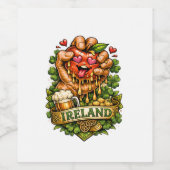 St. Patrick’s Day Apple Craze 🍀 ワインラベル (シングルラベル)