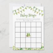 St Patrick’s Day Baby Shower Bingo Game Card ノートカード (正面)