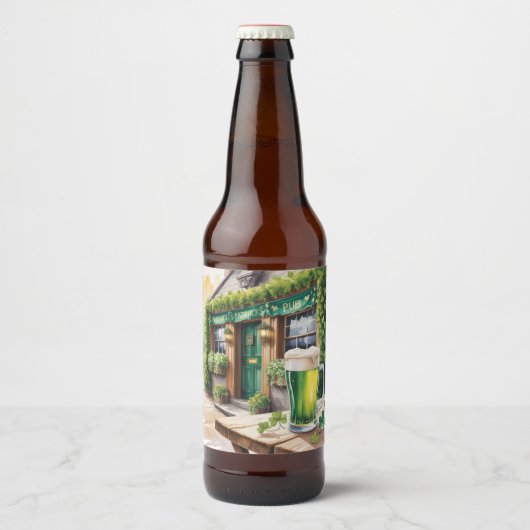 St Patrick’s Day Bar Pub Party ビールラベル (正面)