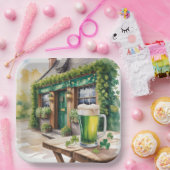 St Patrick’s Day Bar Pub Party ペーパープレート (パーティー)