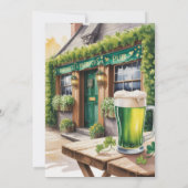 St Patrick’s Day Bar Pub Party 招待状 (裏面)