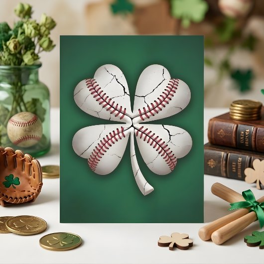 St Patrick’s Day Baseball Card シーズンカード