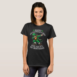 St. Patrick’s Day Birthday Dabbing Leprechaun Tシャツ