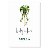St. Patrick’s Day Bridal Shower テーブルナンバー (裏面)