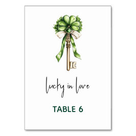 St. Patrick’s Day Bridal Shower テーブルナンバー