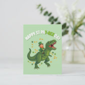 St Patrick’s Day Card for Boys Dinosaur シーズンカード (スタンド正面)