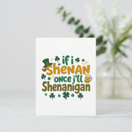 St Patrick’s Day Card Funny Shenanigans シーズンカード