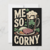 St Patrick’s Day Card Irish Dinner Humor シーズンカード (正面)