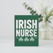 St Patrick’s Day Card Irish Nurse シーズンカード (スタンド正面)