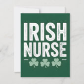 St Patrick’s Day Card Irish Nurse シーズンカード (正面)