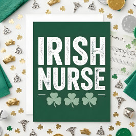 St Patrick’s Day Card Irish Nurse シーズンカード