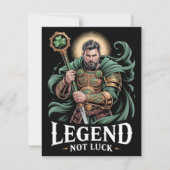 St Patrick’s Day Card Legend Not Luck シーズンカード (正面)