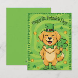 St Patrick’s Day Card Lucky Irish Dog シーズンカード