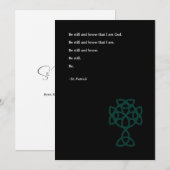 St. Patrick’s Day Celtic Cross | St. Patrick Quote シーズンカード (正面/裏面)