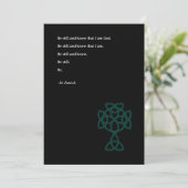 St. Patrick’s Day Celtic Cross | St. Patrick Quote シーズンカード (スタンド正面)