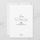 St. Patrick’s Day Celtic Cross | St. Patrick Quote シーズンカード (裏面)