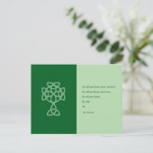 St. Patrick’s Day Celtic Cross | St. Patrick Quote シーズンポストカード (スタンド正面)