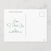 St. Patrick’s Day Celtic Cross | St. Patrick Quote シーズンポストカード (裏面)