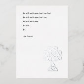 St. Patrick’s Day Celtic Cross | St. Patrick Quote 箔シーズンカード (正面)