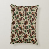 St. Patrick’s Day Coffee & Shamrock Pattern アクセントクッション (裏面(縦))