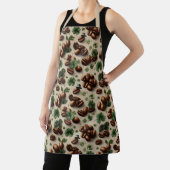 St. Patrick’s Day Coffee & Shamrock Pattern エプロン (インサイチュ)