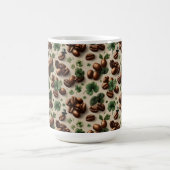 St. Patrick’s Day Coffee & Shamrock Pattern コーヒーマグカップ (中央)