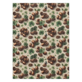 St. Patrick’s Day Coffee & Shamrock Pattern テーブルクロス (正面)