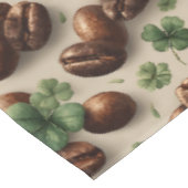 St. Patrick’s Day Coffee & Shamrock Pattern テーブルクロス (アングル)