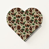 St. Patrick’s Day Coffee & Shamrock Pattern ノートブック (裏面)