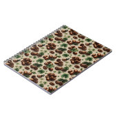 St. Patrick’s Day Coffee & Shamrock Pattern ノートブック (左側)