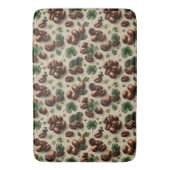 St. Patrick’s Day Coffee & Shamrock Pattern バスマット (正面縦)