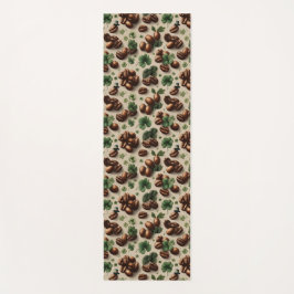 St. Patrick’s Day Coffee & Shamrock Pattern ヨガマット