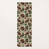 St. Patrick’s Day Coffee & Shamrock Pattern ヨガマット (裏面)