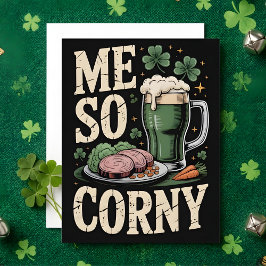 St Patrick’s Day Corned Beef Humor Card シーズンカード