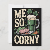 St Patrick’s Day Corned Beef Humor Card シーズンカード (正面)