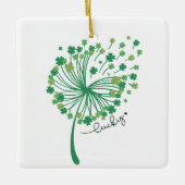 St.Patrick’s Day Dandelion Lucky セラミックオーナメント (正面)