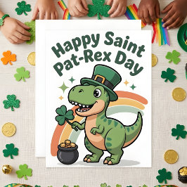 St Patrick’s Day Dinosaur Kids Card シーズンカード
