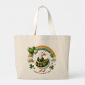 St. Patrick’s Day Duck Tote Bag ラージトートバッグ (裏面)